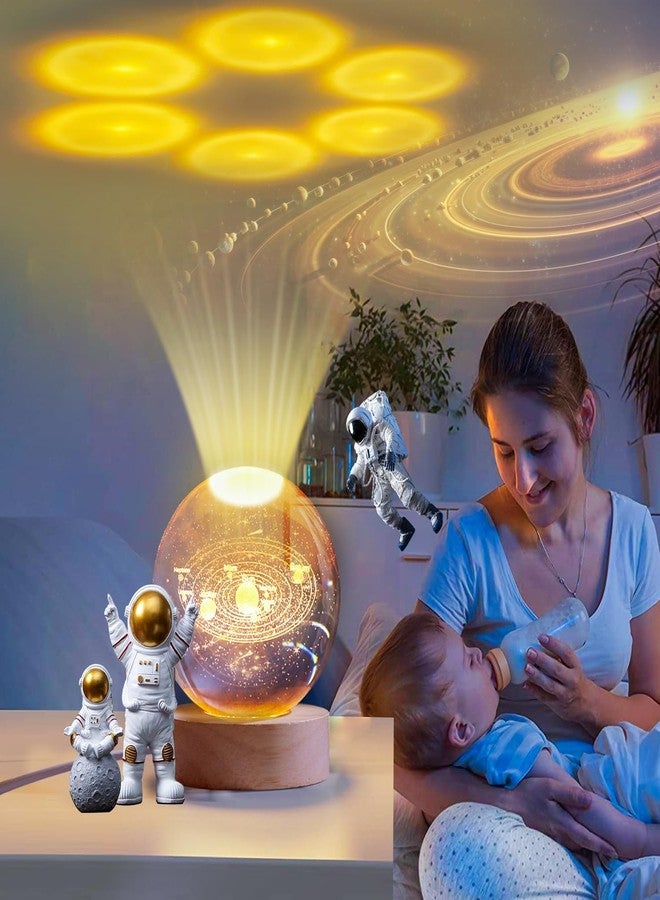 Mluffy Solar System Globe, 3D Printed DIY Model, Home Decor Gift, Birthday Wedding Christmas Present (White) (Pack of 1) - Image 3